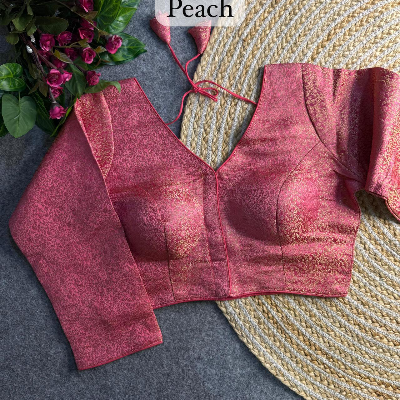 Vaidehi Banarasi V-Neck Blouse